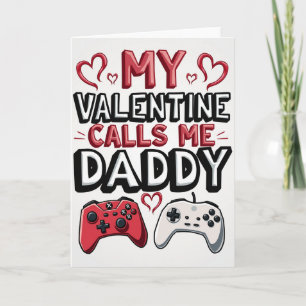 Mein Gamer-Daddy-Valentinskarte Karte
