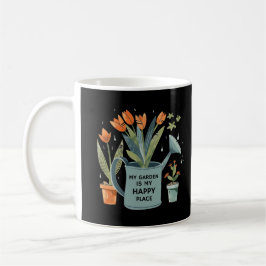 Mein Garten ist mein glücklicher Ort | Funny Garde Kaffeetasse