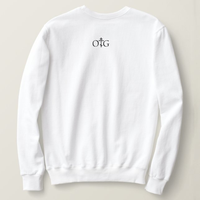 Mein Gebet-Ankunftszensensor gelassen Sweatshirt (Design Rückseite)