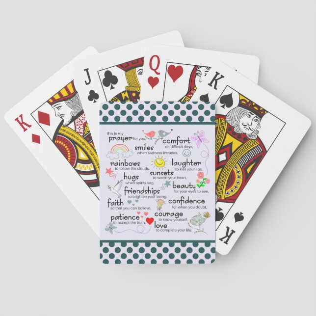 Mein Gebet für dich Spielkarten (Rückseite)
