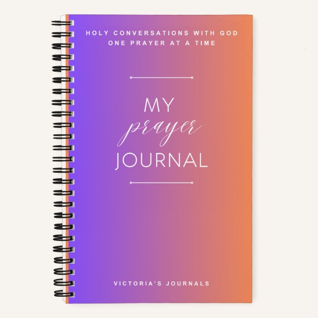 Mein Gebetsjournal Notizbuch (Vorderseite)
