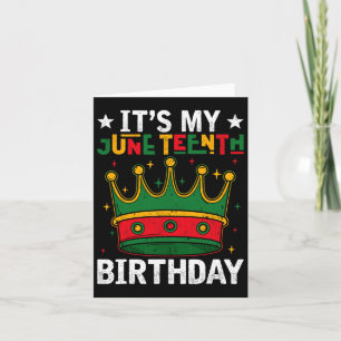 Mein Geburtstag im Juni feiert schwarz-frei Karte