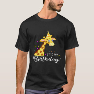 Mein Geburtstag ist eine wunderbare Giraffe in ein T-Shirt