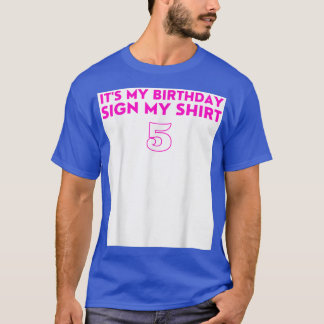 Mein Geburtstag signieren MyCute meinen 5. Geburts T-Shirt