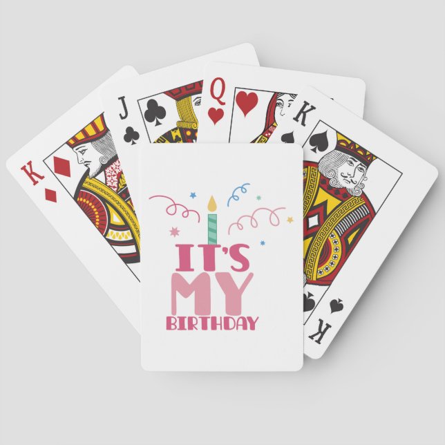 Mein Geburtstag Spielkarten (Rückseite)