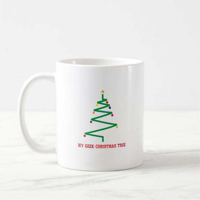 Mein Geek Christmas Tree Kaffeetasse (Links)
