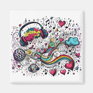 MEIN Gehirn auf Musik - Fühle den Beat  Magnet