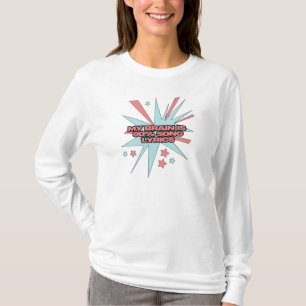 Mein Gehirn besteht zu 90% aus Songtexten – Lustig T-Shirt