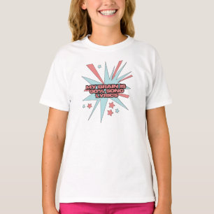 Mein Gehirn besteht zu 90% aus Songtexten – Lustig T-Shirt
