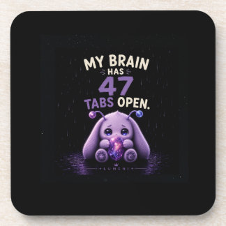 Mein Gehirn hat 47 Tabs geöffnet Getränkeuntersetzer