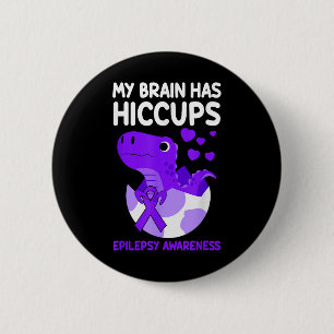 Mein Gehirn hat eine Lila Ribbon-Epilepsie mit Sch Button