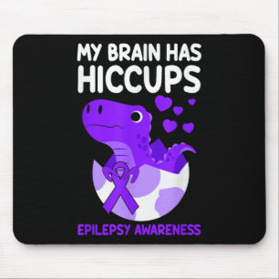 Mein Gehirn hat eine Lila Ribbon-Epilepsie mit Sch Mousepad