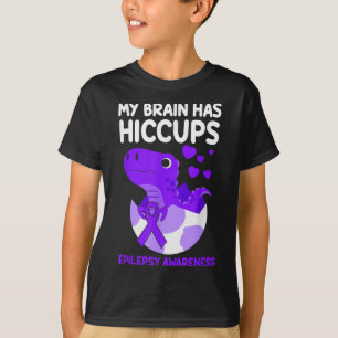 Mein Gehirn hat eine Lila Ribbon-Epilepsie mit Sch T-Shirt