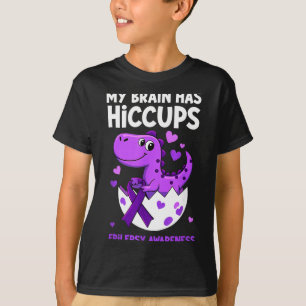 Mein Gehirn hat Hicc Dino Epilepsie-Bewusstsein T-Shirt