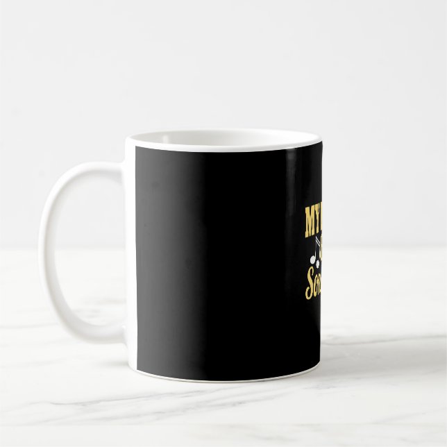 Mein Gehirn ist 80%ige Texte Funny Music Lovers Kaffeetasse (Links)
