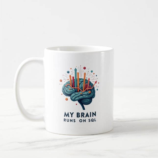 Mein Gehirn läuft auf SQL Kaffeetasse (Links)