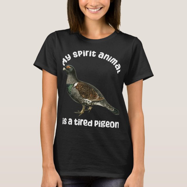 Mein geiles Tier ist Taube Funny Animal T-Shirt (Vorderseite)