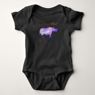 Mein Geist Tier Der Chubby Einhorn Adorable Rhino Baby Strampler