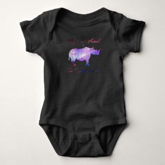 Mein Geist Tier Der Chubby Einhorn Adorable Rhino Baby Strampler