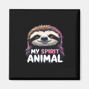 Mein Geist Tier - Entspanntes, faules Design Magnet