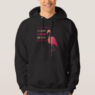 Mein Geist Tier ist ein gruseliges Flamingo-Bright Hoodie