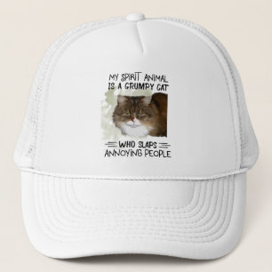 Mein Geist Tier ist ein Katze Tier Zitate Geschenk Truckerkappe