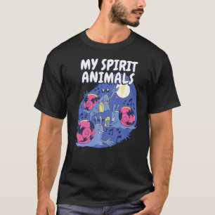 Mein Geist Tier Schnecken Bier Seeschnalen T-Shirt