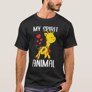 Mein Geist Tiergiraffe I Liebe Sie Herzchen Valent T-Shirt
