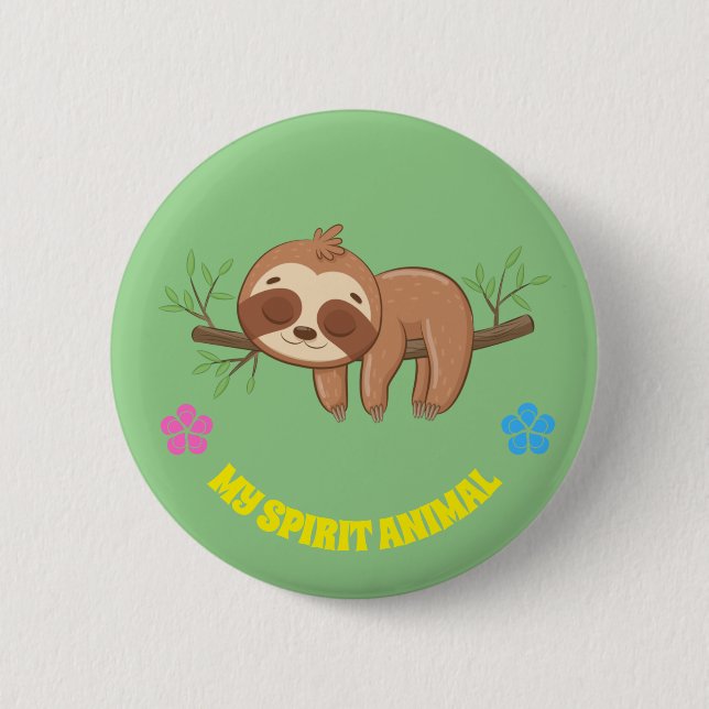 Mein Geist | Vorlage für den Niedlichen Ruhezustan Button (Vorderseite)