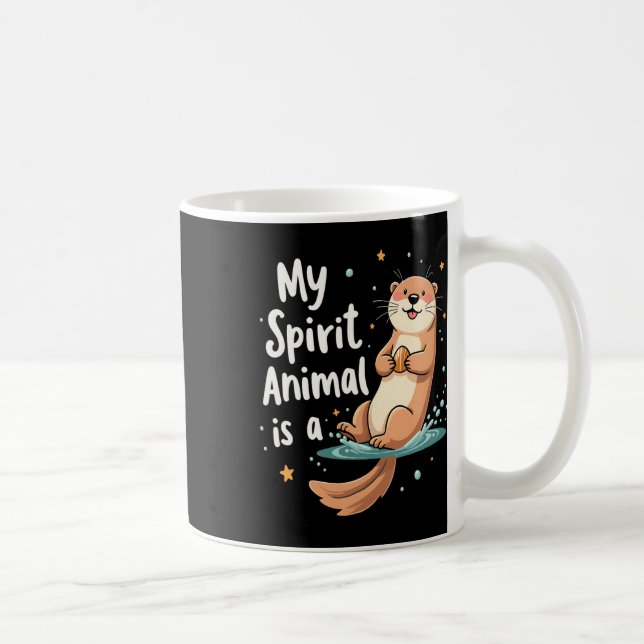 Mein Geisttier ist ein anderes Niedliches, lustige Kaffeetasse (Rechts)