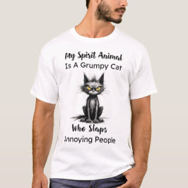 Mein Geisttier ist ein gruseliger Katzenwelsch-T - T-Shirt
