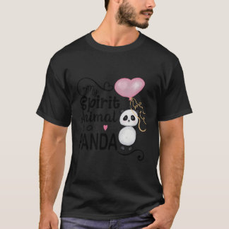 Mein Geisttier ist ein Panda-I-Panda-Bär in Panda T-Shirt