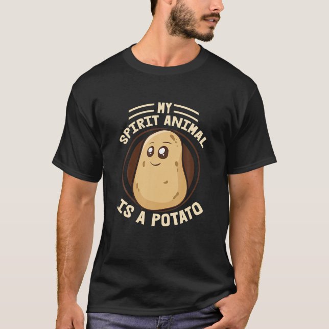 Mein Geisttier ist Kartoffelpflanze T-Shirt (Vorderseite)