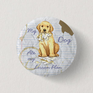 Mein Gelbe Labrador hat meinen Lektionsplan aufgeg Button