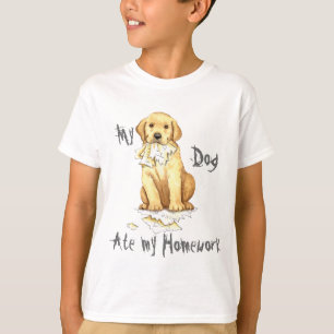 Mein gelber Labrador aß meine Hausaufgaben T-Shirt