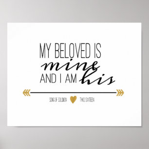 Mein Geliebter ist meiner, die Schrift Poster