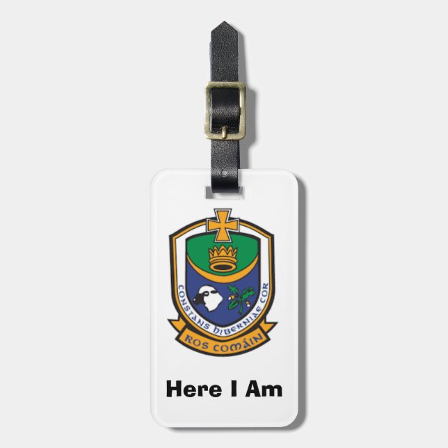 Mein Gepäck Personalisiert Roscommon Landkreis ID  Gepäckanhänger (Vorderseite vertikal)