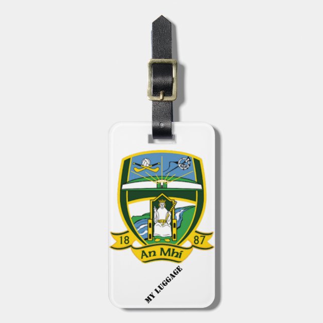 Mein Gepäckanhänger Landkreis Meath (Vorderseite vertikal)