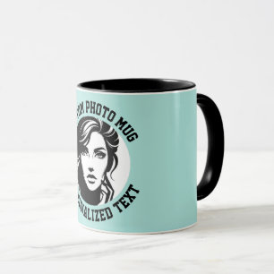 Mein Gesicht auf einem benutzerdefinierten Kombi-B Tasse