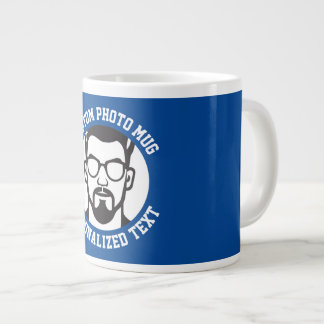 Mein Gesicht auf einem CHELSEA BLUEN benutzerdefin Jumbo-Tasse