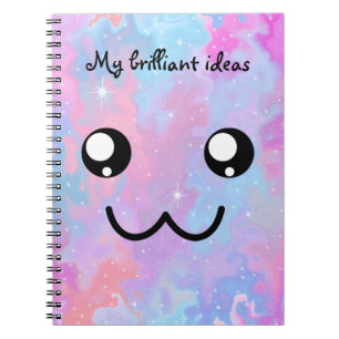 Mein Gesichts-Pastell kawaii der glänzenden Ideen Notizblock