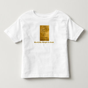 Mein Gewicht in Gold Kleinkind T-shirt