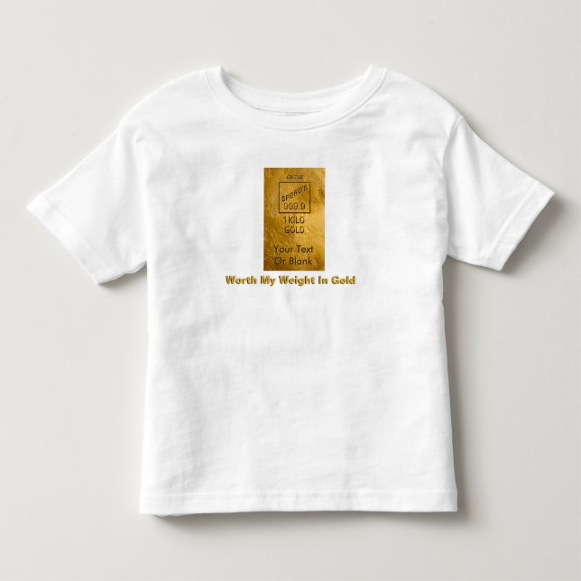 Mein Gewicht in Gold Kleinkind T-shirt (Vorderseite)