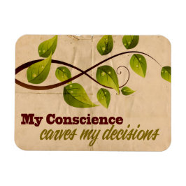 "Mein Gewissen" Motivation Affirmation Flexibel Magnet