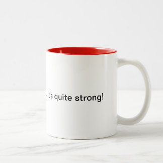 Mein Glaube durchtränkt.  Er ist ziemlich stark! Zweifarbige Tasse