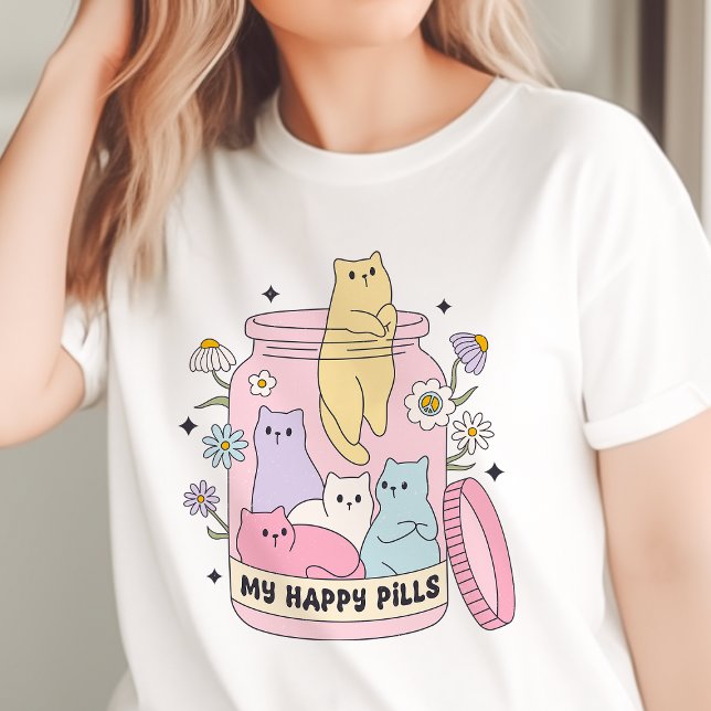 Mein Glück bringt Niedliche Katzen zusammen Tri-Blend Shirt (Von Creator hochgeladen)