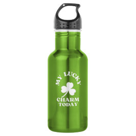 MEIN GLÜCK CHARM HEUTE ST-PATRICK'S DAY EDELSTAHLFLASCHE