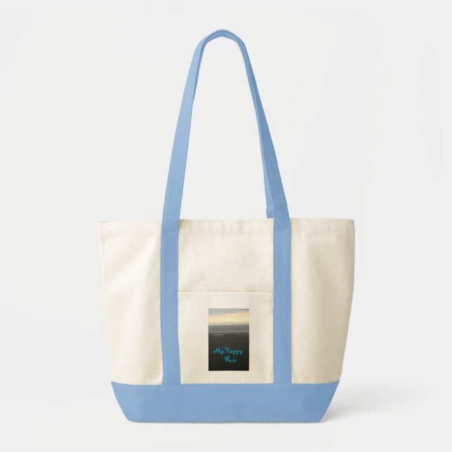 MEIN GLÜCKLICHER ORT GROSSER TOTE BAG TRAGETASCHE (Vorne)
