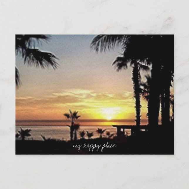 mein glücklicher Ort mexico Postkarte (Vorderseite)