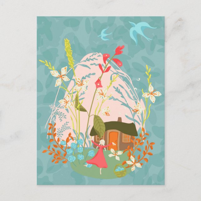 Mein glücklicher Ort Postkarte (Vorderseite)